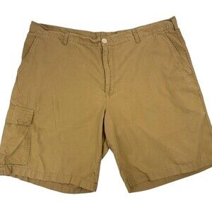 Columbia 10" Lightweight Cotton Cargo Shorts Khaki Outdoor Hiking Gorpcore 42